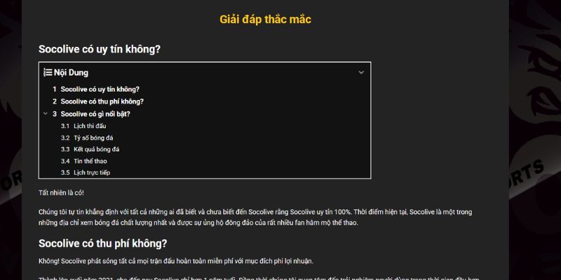 Kênh xem bóng đá và các thắc mắc thường gặp